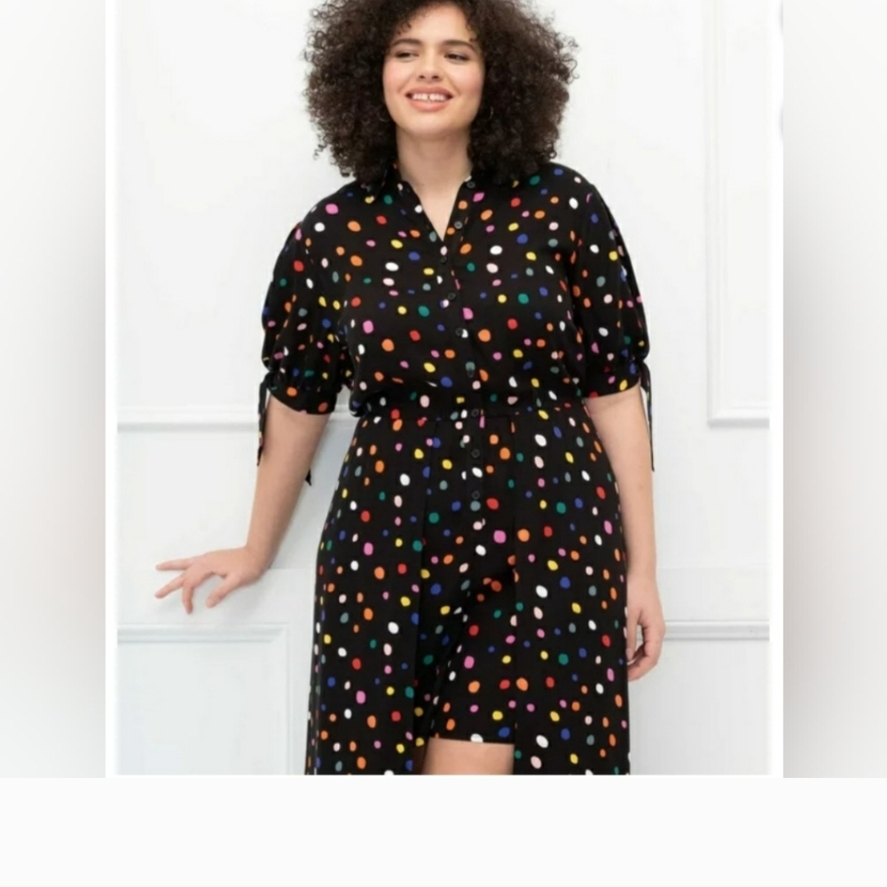 Colorful Polka Dot Dress